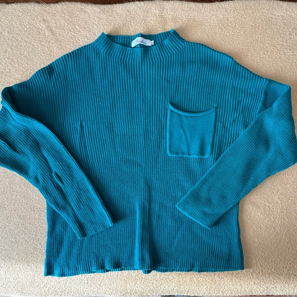 Teal Crew Neck Sweater